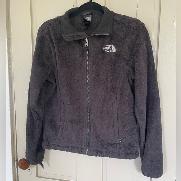 The North Face Black Teddy Jacket Cozy Fleece Stand-Up Collar Zip Up NWOT Active - Picture 11 of 14
